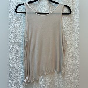 Emily Hsu a-symmetrical reversible cream tank top